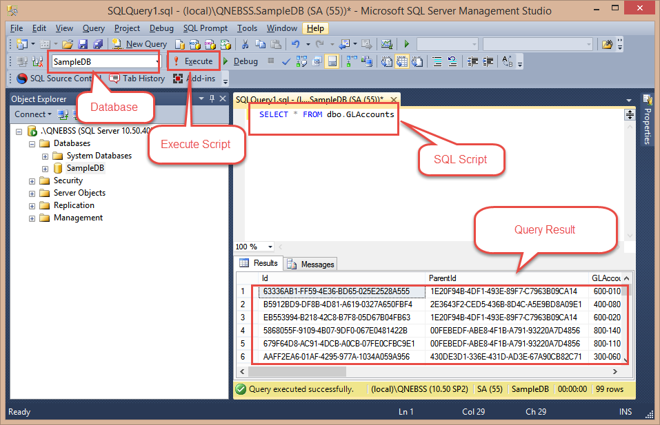 sql studio manager import contents from excel